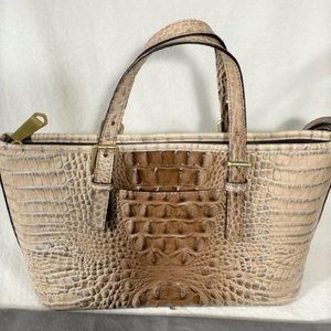 Brahmin Mini Asher amaretto satchel, shoulder bag, nearly new